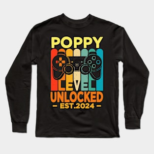 poppy level unlocked est 2024 Long Sleeve T-Shirt